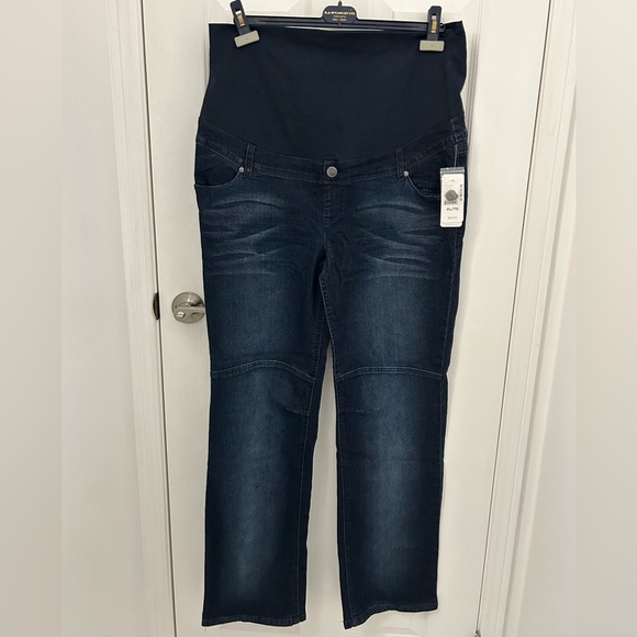 NWTs Thyme Maternity 3 in 1 Maternity Jeans, Sz XL - Picture 1 of 8